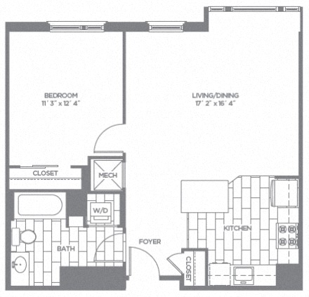 Floor Plan Image of Apartment Apt 253-2